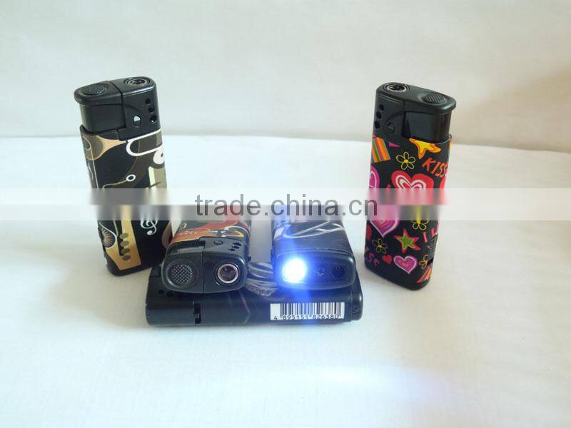 Electron windproof jet torch cigar lighter branded led lighter