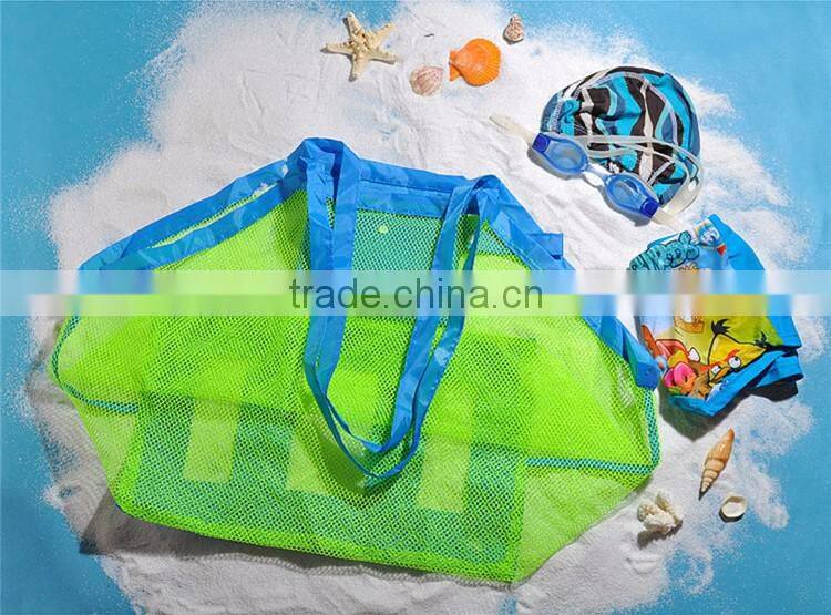 Good for the Beach Family Children Play Mesh Beach Tote Bag Swimming Polyester Wholesale Mesh Bag
