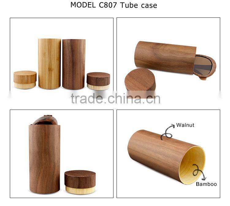 Natural Bamboo Sunglasses Personalized Wooden Glasses Eye Glasses Case With Customized logo