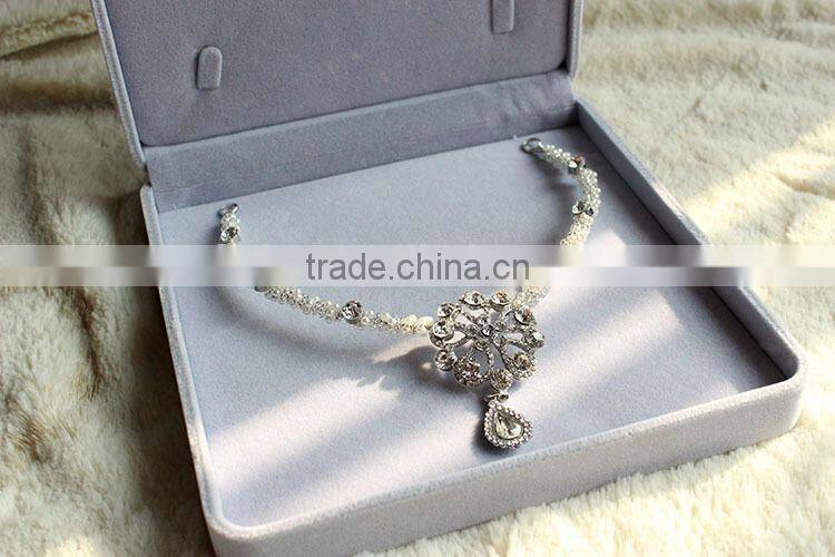 JOFO Handmade Crystal Pendant Hair Jewelry Wedding Hair Accessories Bridal Head Jewelry Headpiece Headwear For Women