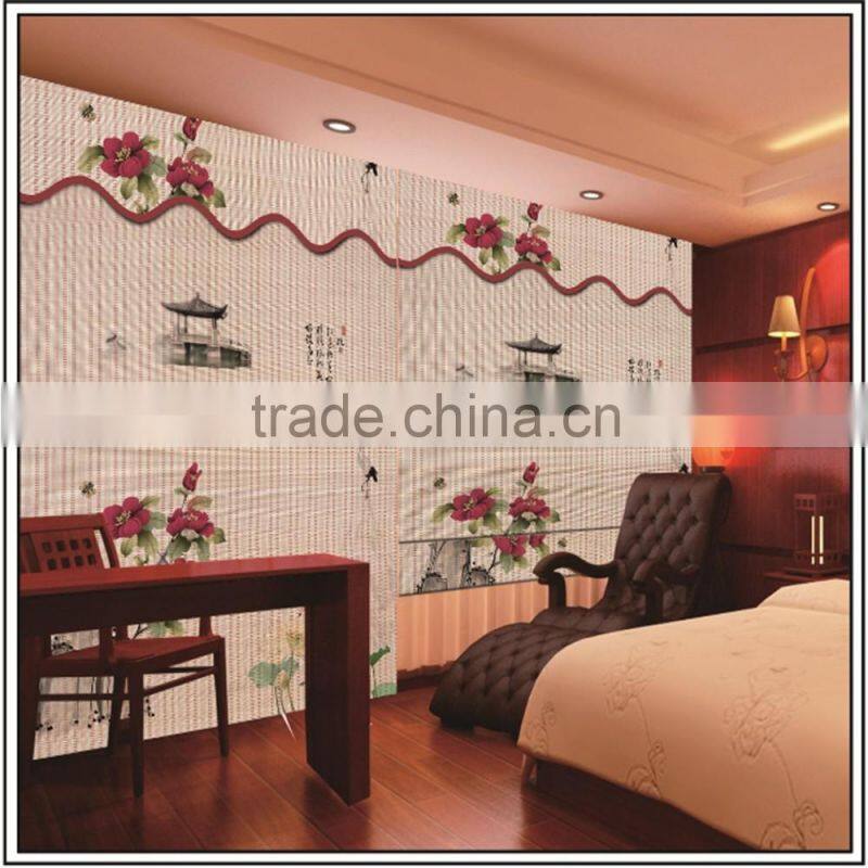 Kingo Bamboo Simple Roll Up Window blind shade natural color