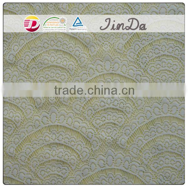 Machine made durable nylon knitting lace with new design