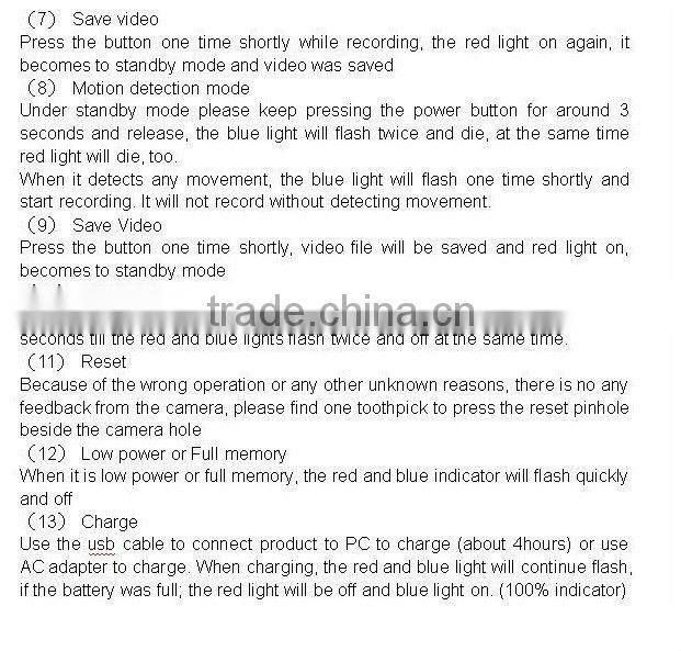 HD 720P Power Bank DVR camera