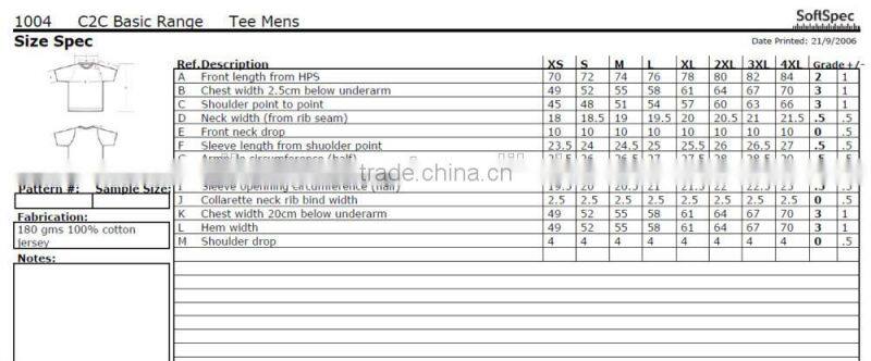 2015 custom high quality 100% cotton t shirts