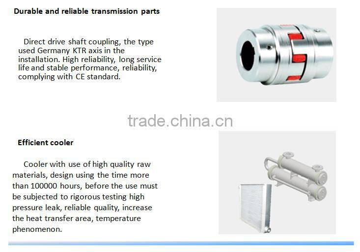 Variable frequency screw air compressor 22KW 30HP belt drive high efficiency industrial machine