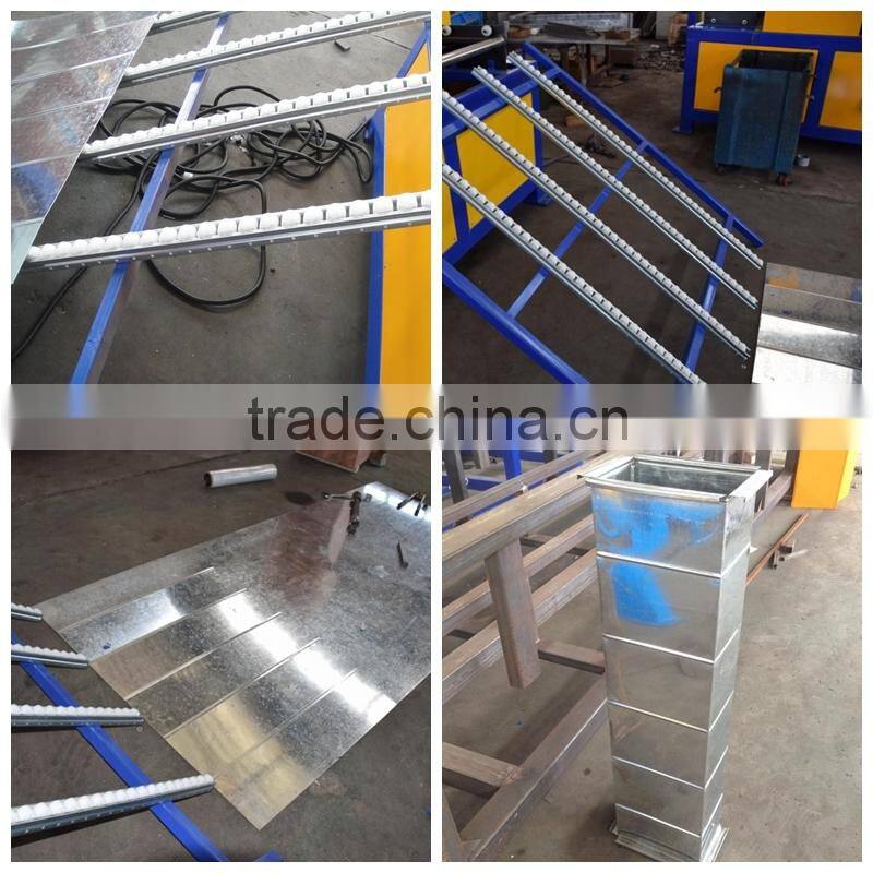 sheet metal 1.2mm auto rectangular duct production line 3