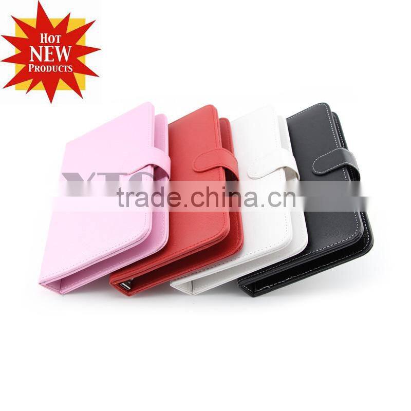 2014 hot sale PU Leather Tablet Case, Android Tablet Keyboard Case, Factory keyboard case