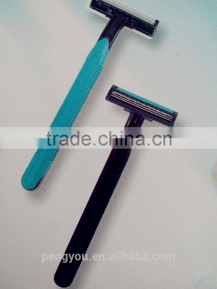 2014 year hot selling twin blade high quality disposable shaving razor for hotel