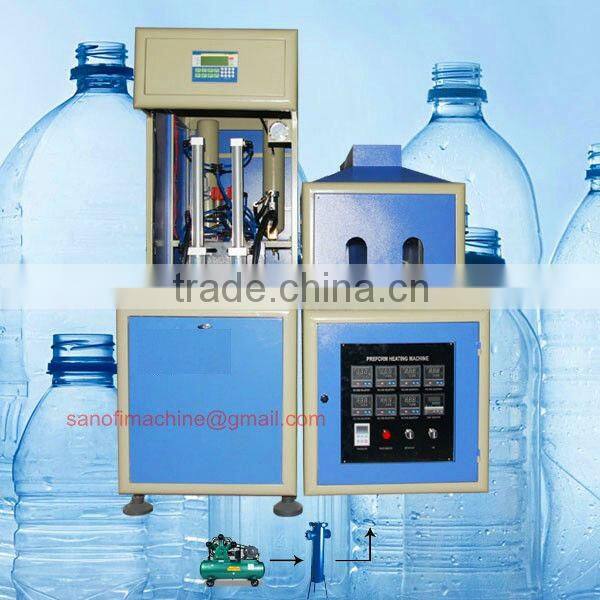 Semi automatic 2 Cavity PET bottle blowing machine