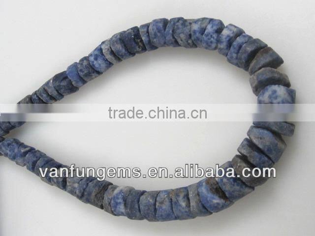 Natural Sodalite Rough Coin