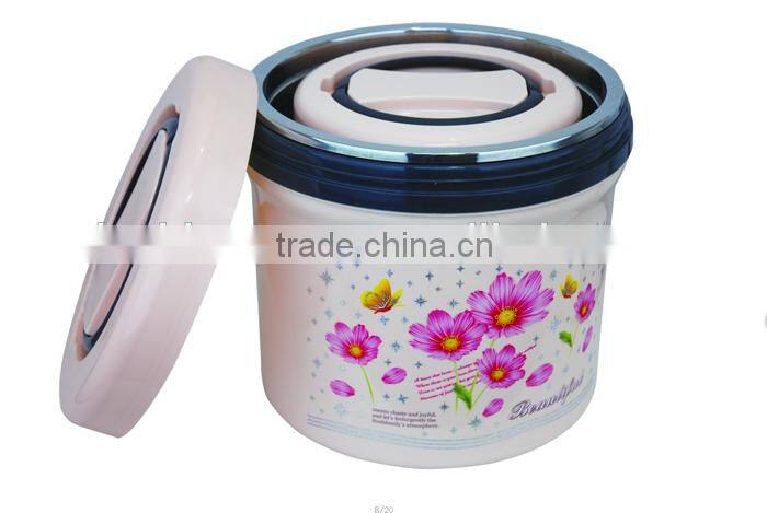 2011 plastic stainless steel thermal hot casserole