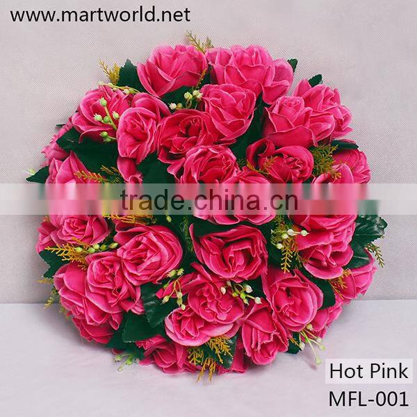 2016 artificial flower for wedding artificial flower Decorative rose bouquet for home,hotel,party,wedding decoration(MFL-001)