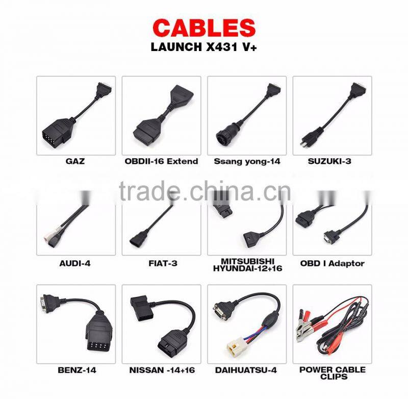 2016New style 100% new Launch X431 V+ pro 3 with 10" touch screen car diagnostic tool best Original diagnostic multi car scanner