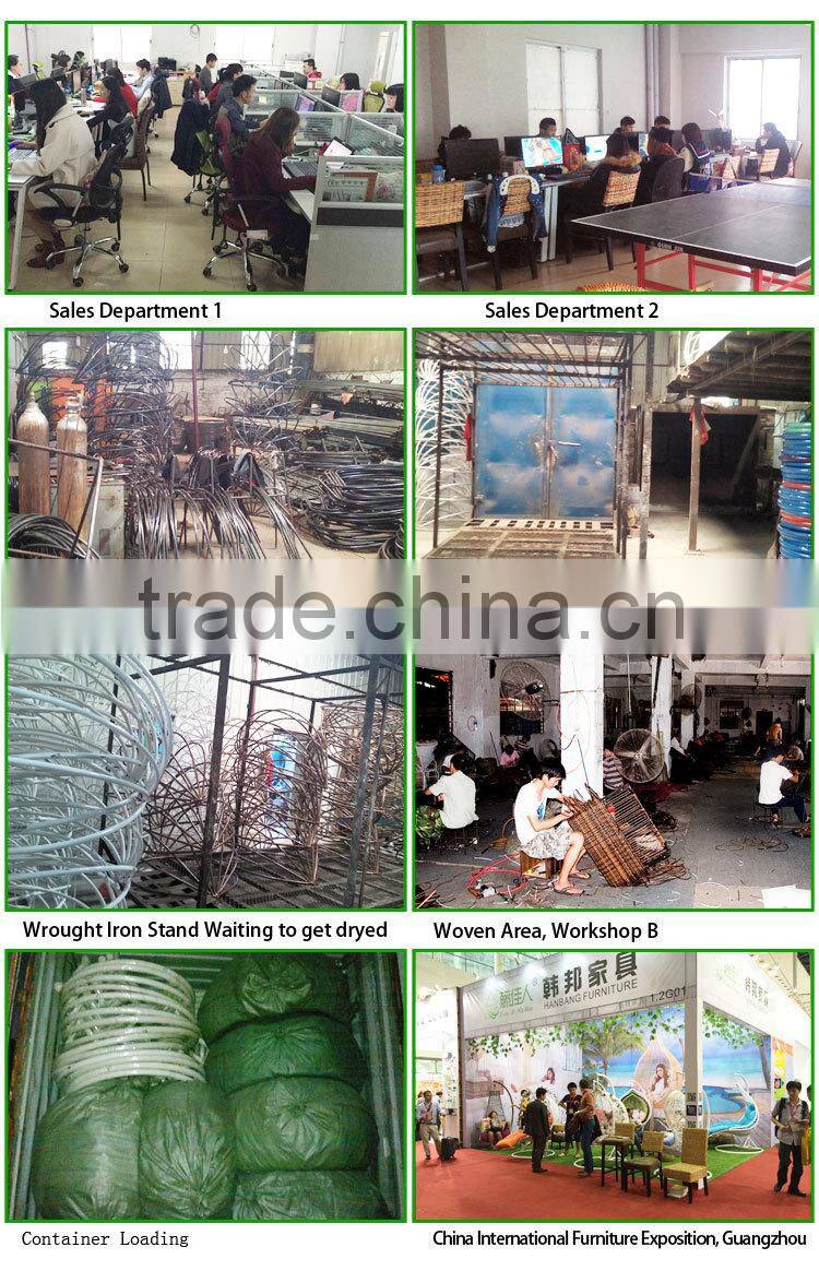 New Trendy Indoor Outdoor Bedroom Balcony Resin Plastic PVC PE Rattan Wicker Single Seat Swing Chair