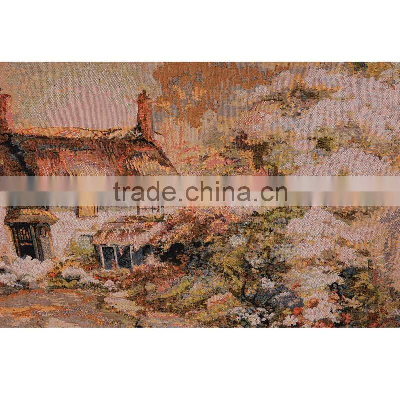 PLUS antique jacquard lovely tapestry wall hanging