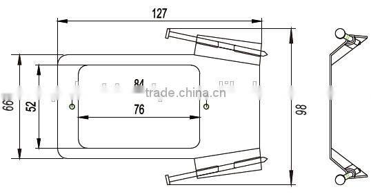Flat Vracket with Nails