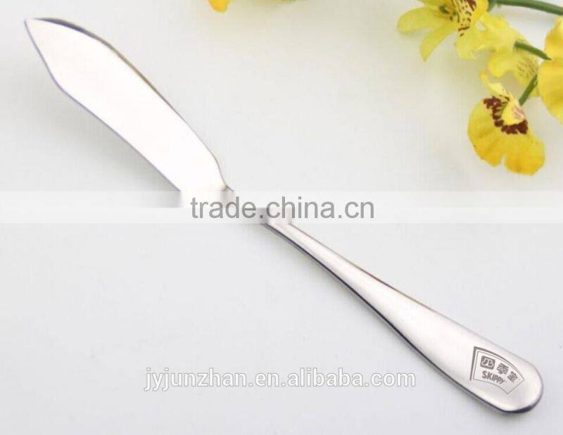 Stainless butter knife with high mirror polishing and low price