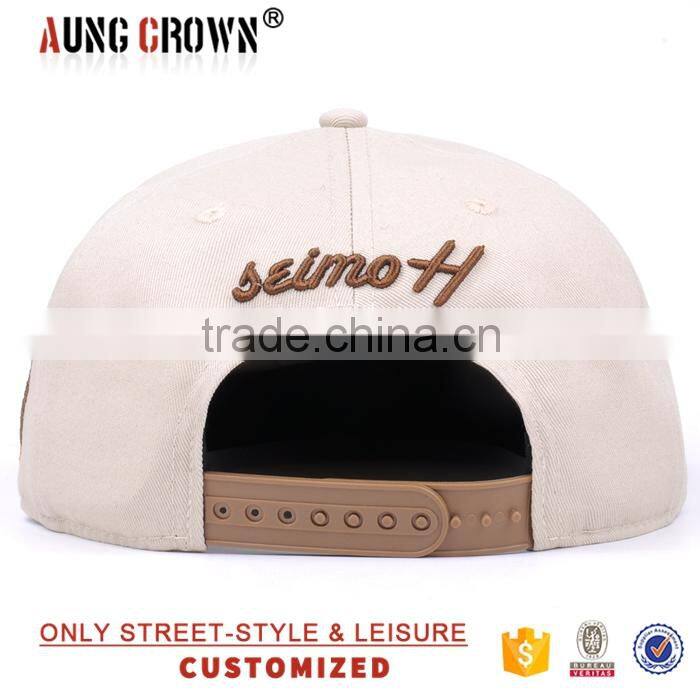 3d design custom acrylic letter snapback hat