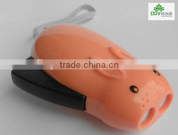 Hand Pressing FlashLight/LED torch