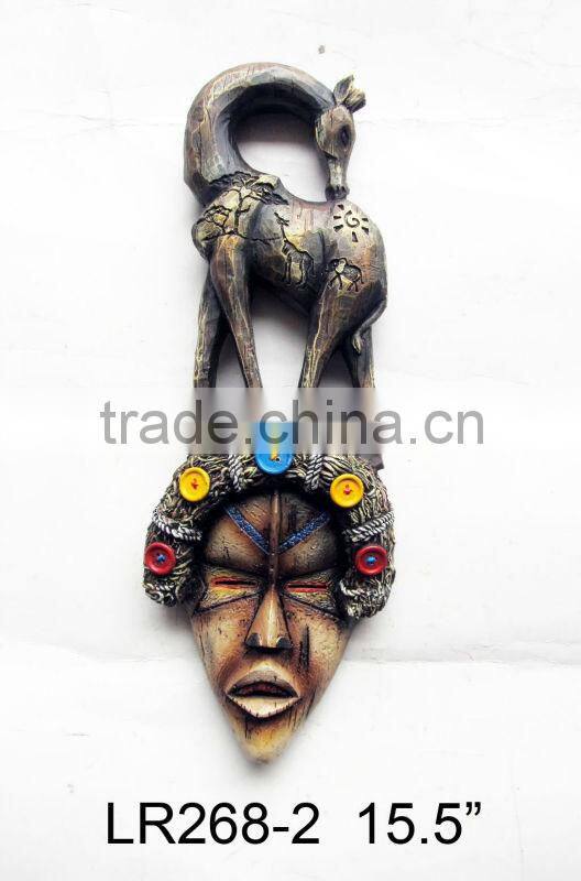 Wholesale Giraffe Desgin Polyresin Souvenirs Wall Hanging