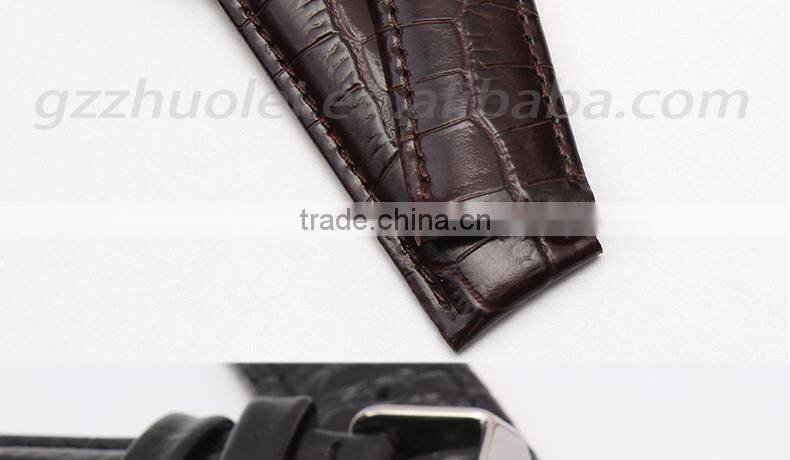2015 new style imported calfskin leather Watch Bracelet Black Brown 20mm wholesale 3PCS