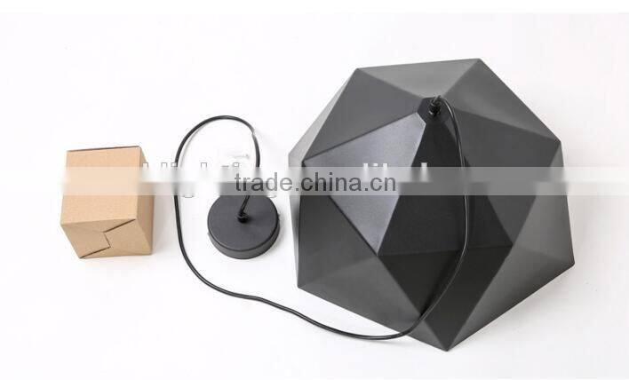 2016 hot sale black and white led hanging pendant light