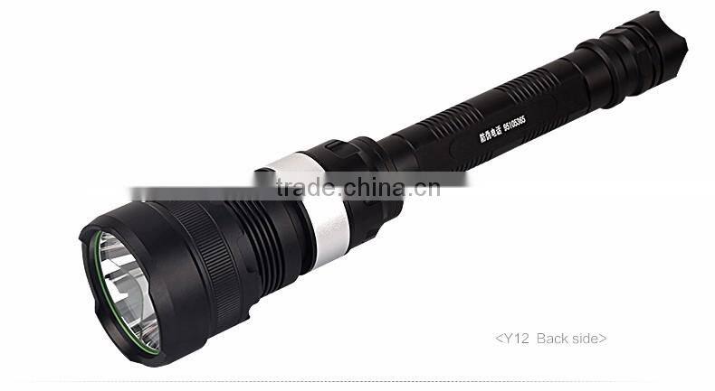 SupFire Y12 XML2-T6 led flashlight high power 1100 lumen 2 18650 li-ion batteries aluminium alloy big torch