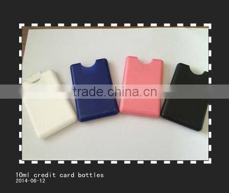 15ml square plastic credita card perfume pump spray bottles for sale