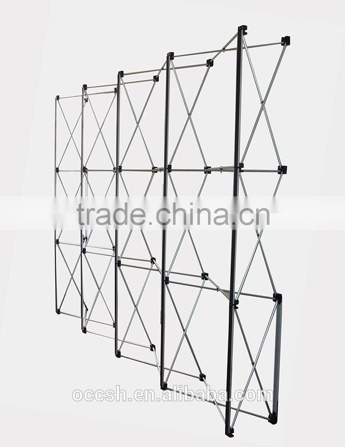 Combined Pop Up Backdrop Aluminum Trade Show Display Stands