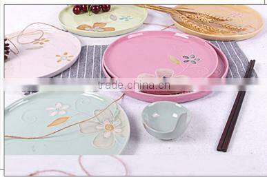 Creative Japanese Korean Flat Ceramic Dinner Plate HY1671902