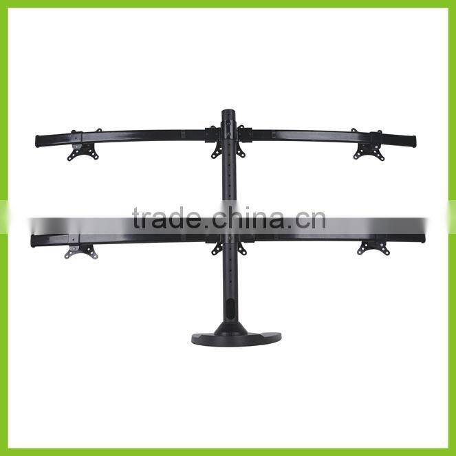 CURVE-H-STAND Desktop LCD Mount for Six Monitors