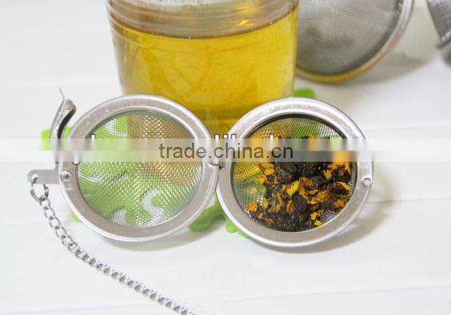 Stainless steel tea infuser with chain tea strainer tea tools