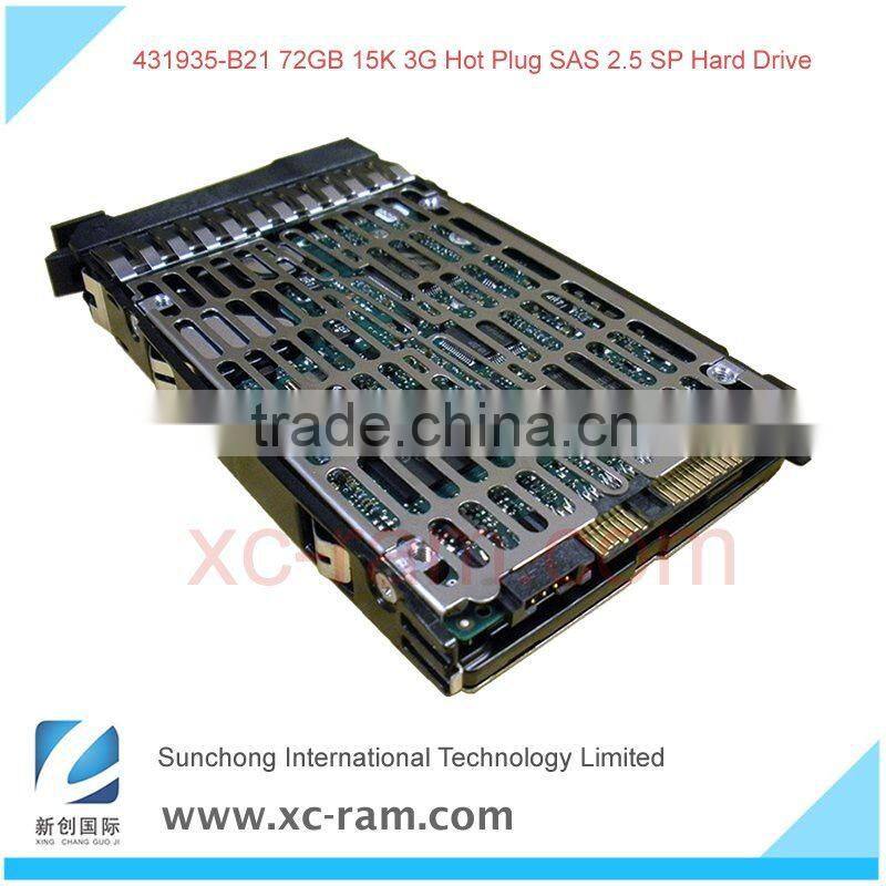 72GB 3G SAS 15K SFF SP HDD,2.5' 431935-B21 Server Hard Drive for Server