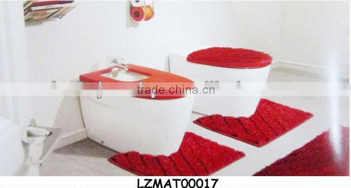 Shaggy bath mat set bath rug LZMAT00141