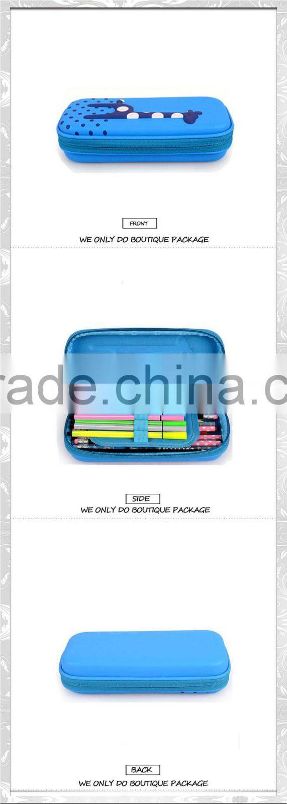 creative contracted pencil bag EVA kids animal polyester pencil case