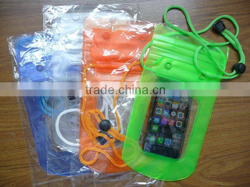 PVC cheap mobile phone waterproof bag for promotion