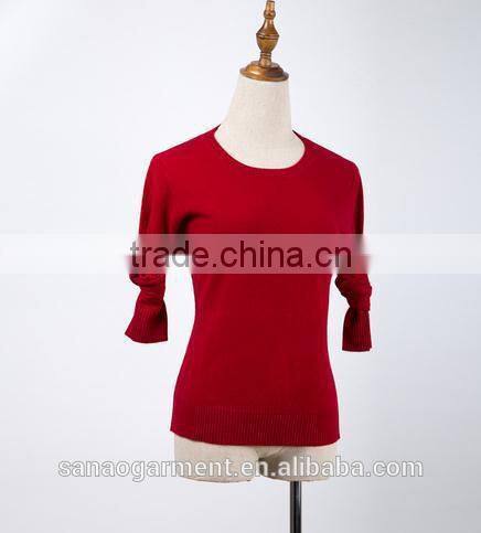 Pure color 100% pure cashmere sweater