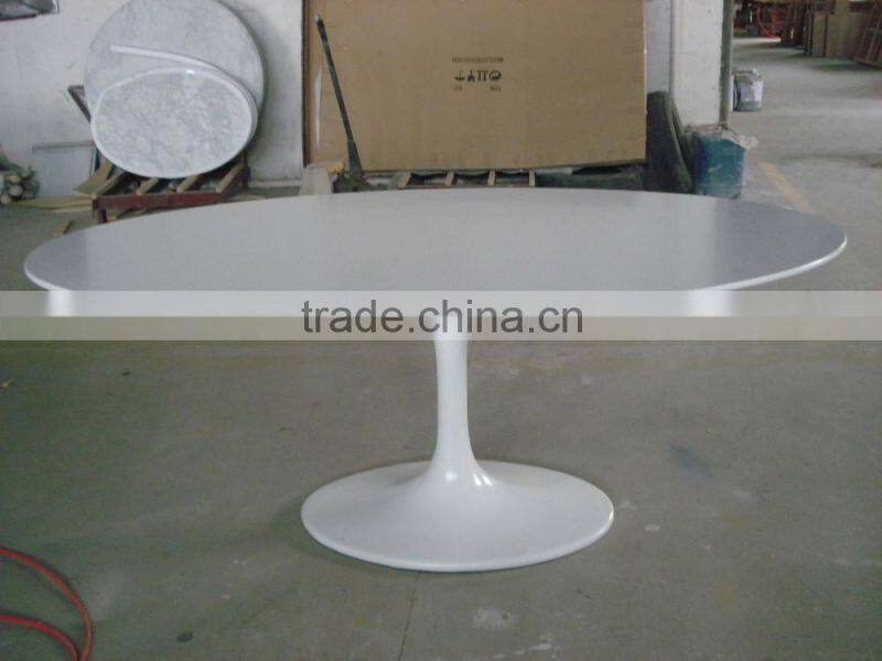 dining room fiberglass oval tulip table