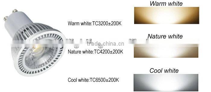 dimmable light made in china gu10 ceramic cob led spotlight