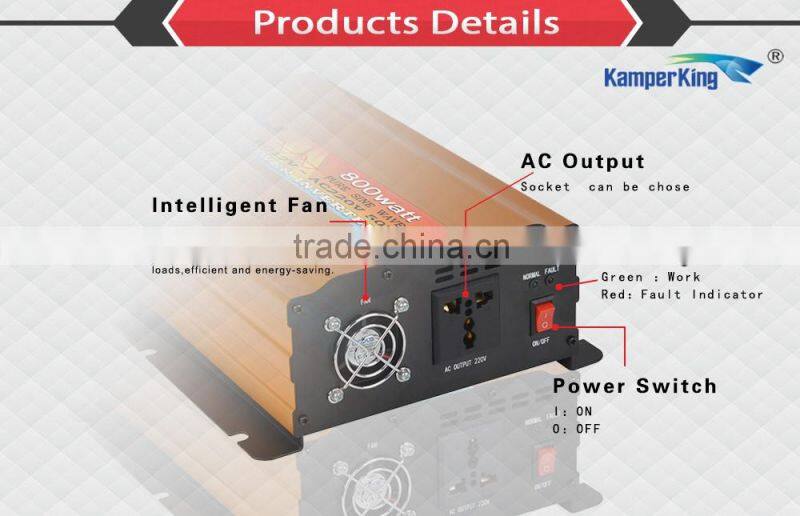 800W Pure Sine Wave Power Inverter