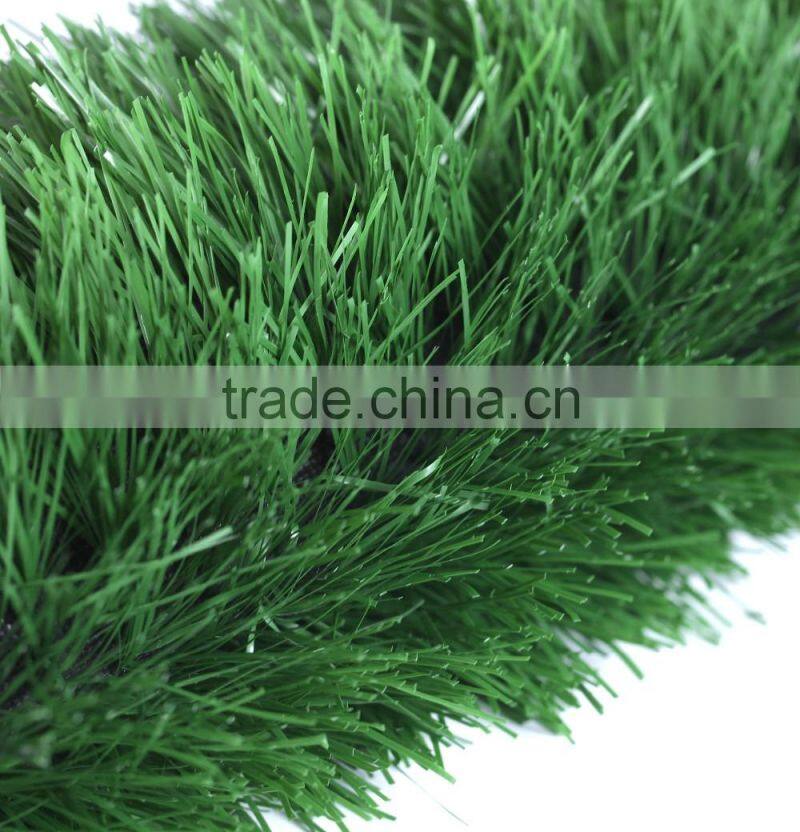 Chinese artificial grass for soccer football and athletic venues sand and green granules included