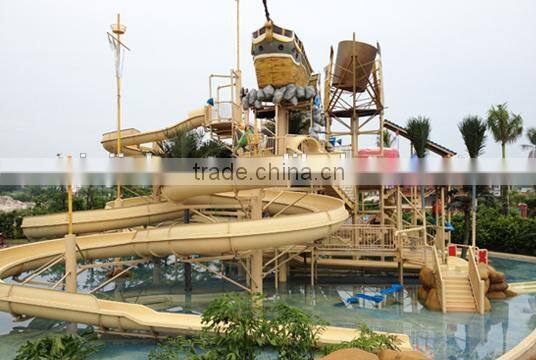 2016 China Hot-Sale Theme Park Fiberglass Spiral Water Slide