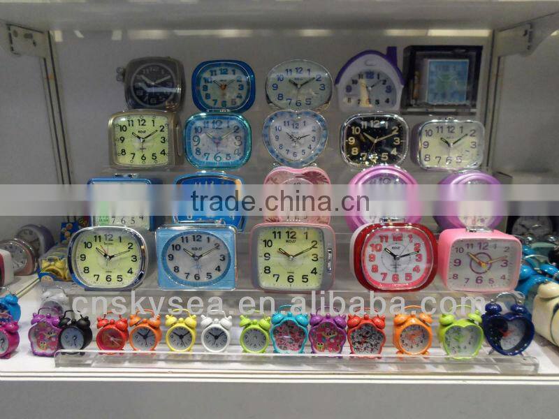 Plastic square table alarm clock