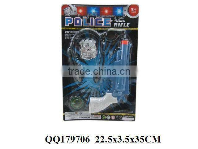 Lifelike police play set, plastic police game