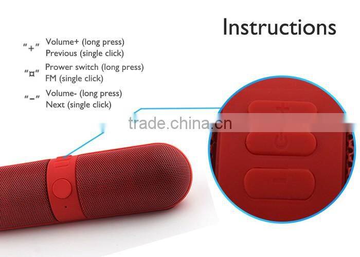 2016 High Definition Audio, Built-in Microphone The pill car outdoors outdoor cheap bluetooth speaker with led