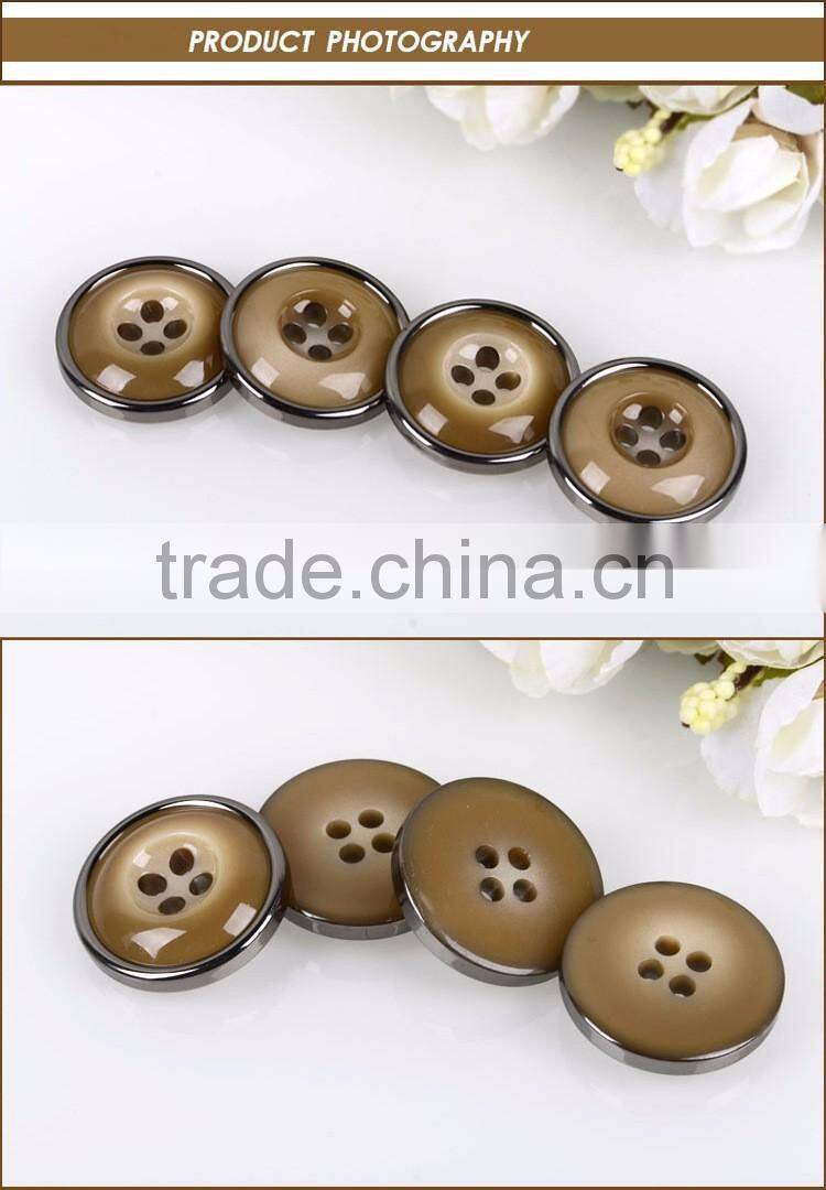 Coffee color resin suits button,decorative buttons