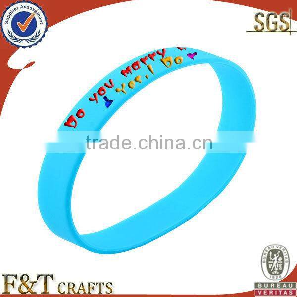 cheap American country flag personalized lovers luminous silicone bracelet for couple