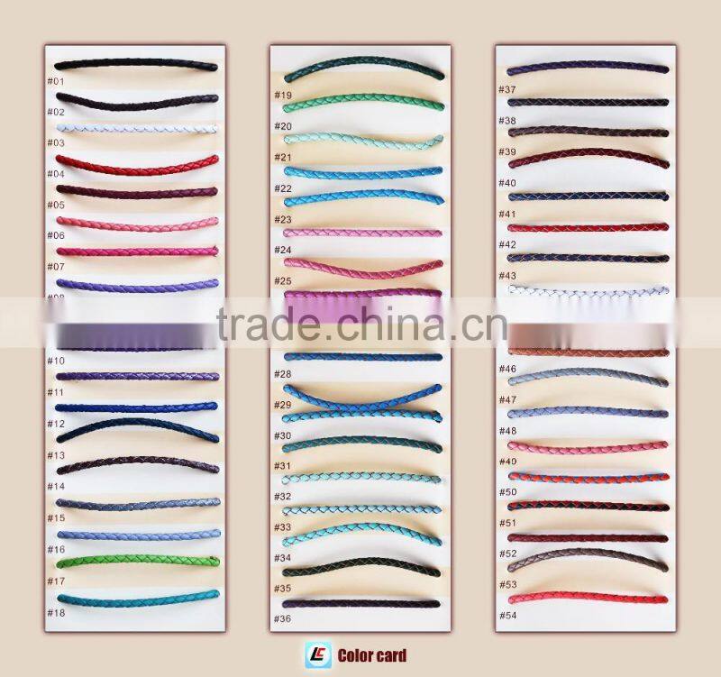 Wholesale Braided Genuine Leather Cord Best Selling 2016
