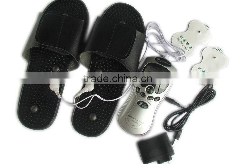 Black massage electrode slipper