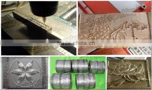 4 axis cnc router/ small cnc engraver 6090 with rotary axis 4 axes router 6090